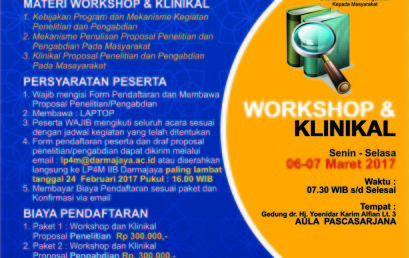 Darmajaya Buka Pendaftaran Workshop dan Klinikal, Proposal Penelitian Pengabdian Masyarakat